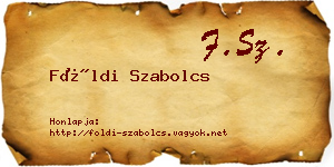 Földi Szabolcs névjegykártya